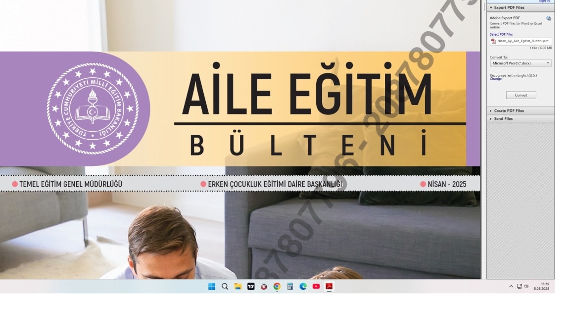 NİSAN AYI AİLE EĞİTİM BÜLTENİ